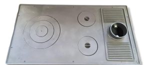 Cucina stufa a legna Social Bianca e nera-2606