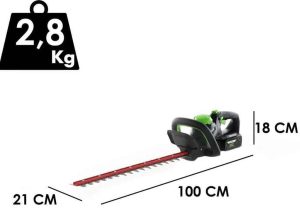 Tagliasiepe a batteria Greenworks 48v 2.0 ah-2810