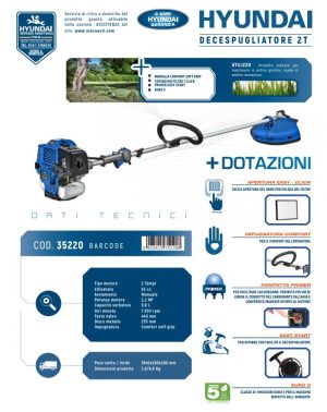 Decespugliatore Hyundai 2 tempi 52cc 35220-3506
