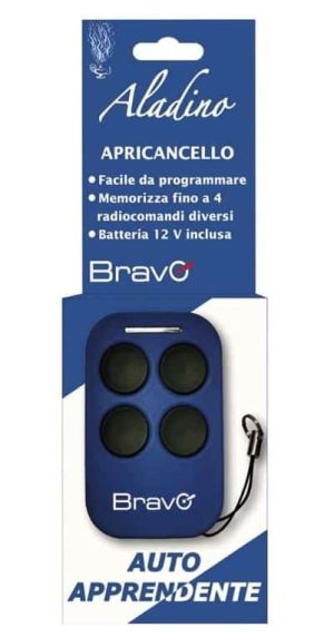 Telecomando universale per cancelli 433 MHz Bravo Aladino-0