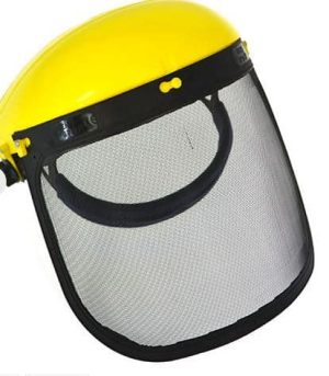 Visiera di protezione per decespuglaitore con rete-0