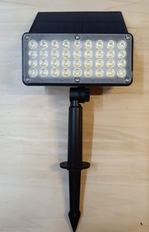 Faretto led solare Square con picchetto 5W 400Lm-3906