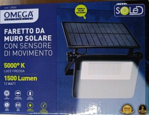 Faretto led solare con sensore di movimento -0