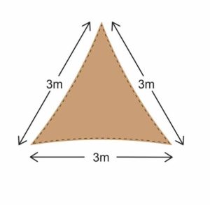 Vela ombreggiante triangolare 3x3x3-3894