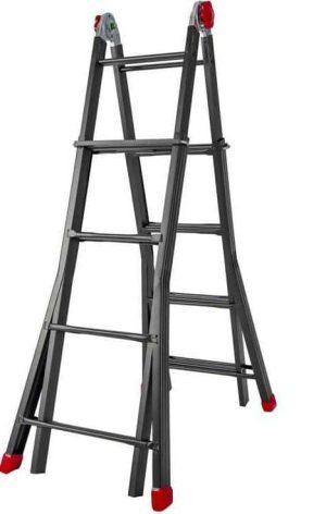 Scala telescopica in acciaio 4+5 Phenomena Auto-0