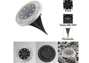 Faretto segnapasso solare con crepuscolare -3975