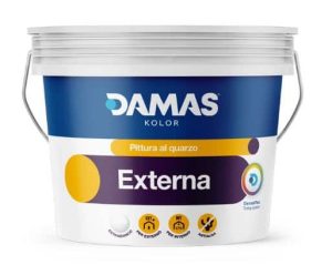 Damas Externa pittura al quarzo extra Bianco 14Lt-0