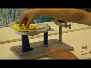 Lemax Ski Lift Basic con seggiola Blu e Rosso-4184