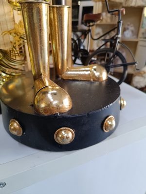 Soldato batterista in metallo H80 cm-4456