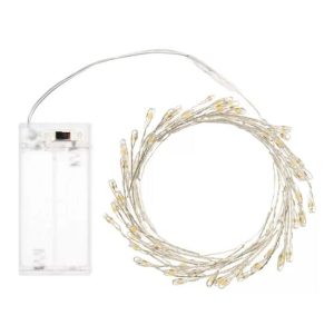 Catena luminosa 60 mini led 120cm luce calda-0