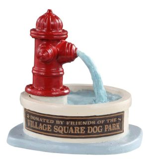 Lemax Dog Park Water Fountain 14843-0