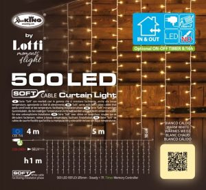 Tenda luminosa natalizia 500 led Lotti-4247