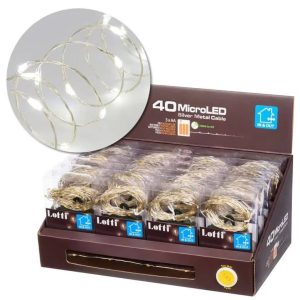 40 Microled bianco interno/esterno a batteria-0
