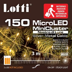 Catena luminosa Lotti a batteria luce calda 3 mt-4242