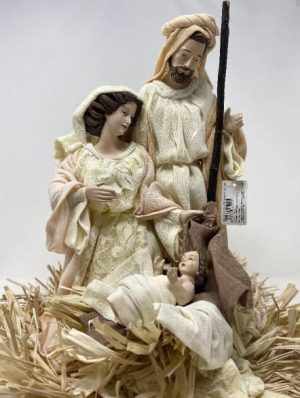 Natività Lord con base in paglia-0