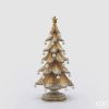 Albero da tavolo Pino Poly con perle oro/argento-0