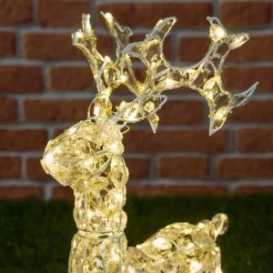 Renna Natalizia luminosa 100 led H 70 cm-4289