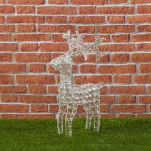 Renna Natalizia luminosa 100 led H 70 cm-4292