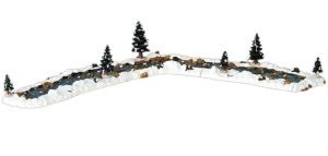 Lemax paesaggio con ruscello innevato-0