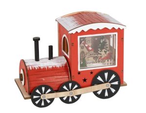 Trenino natalizio in legno-0